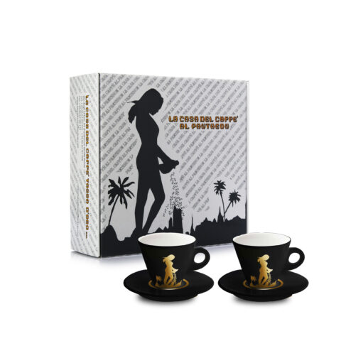 CONFEZIONE REGALO  SET DI 2 TAZZE DA CAPPUCCINO